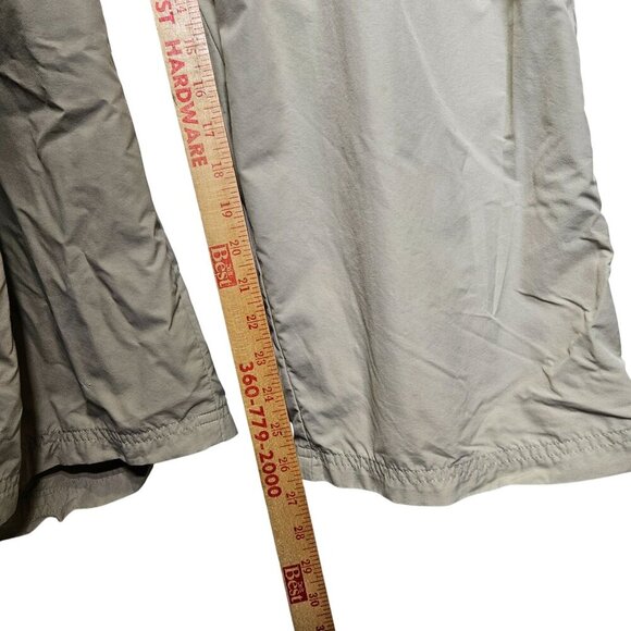 Cabelas Guidewear Beige Nylon Cargo‎ Pants 3X 30L Adjustable Belt Pockets Gorp - Picture 10 of 11